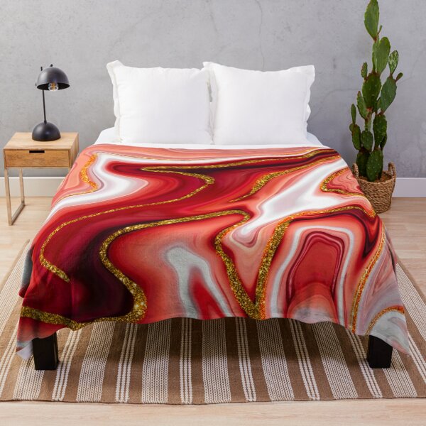 Item preview, Red Marble Texture With Golden Veins 34...High quality designed and sold by aprajoos.
