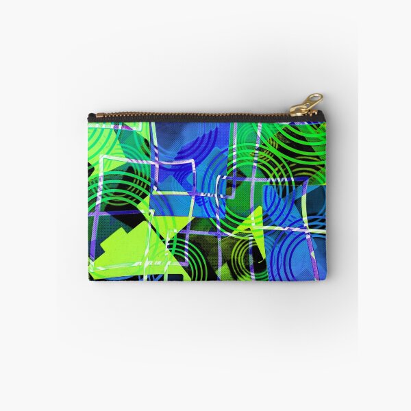 Item preview, Fun and Funky Urban Abstract - Green, Blue, Black designed and sold by pugmom4.