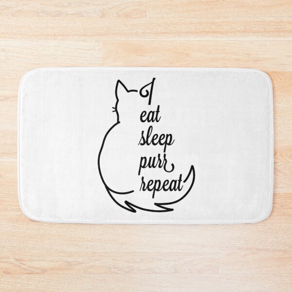 Item preview, Cat Eat Sleep Purr Repeat designed and sold by radiantdark.