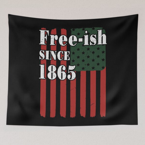 Item preview, Juneteenth National Independence Day JUNETEENTH Freeish Since 1865 Melanin Ancestor Black History Retro Vintage American Flag Design Gift Idea For Men and Women Women On Juneteenth Day Celebration  designed and sold by Prince - Bestseller ★★★★★.