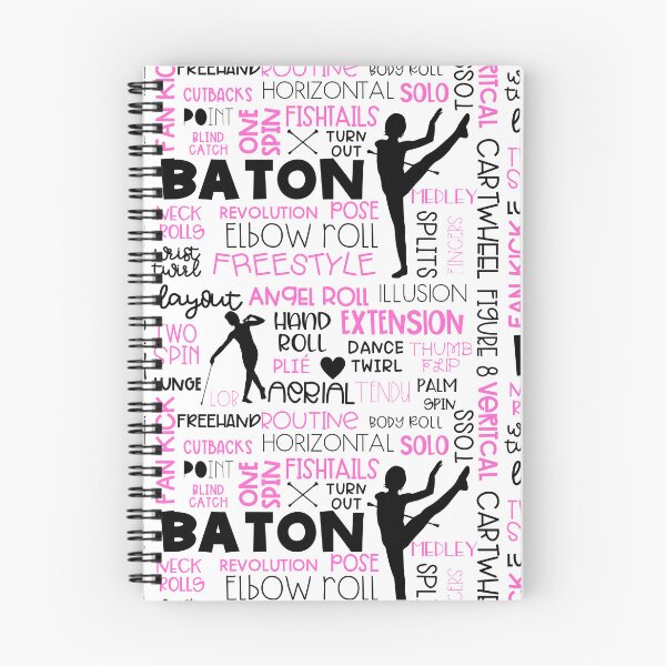 Item preview, Baton twirling word cloud, pink designed and sold by Peppermintmama.
