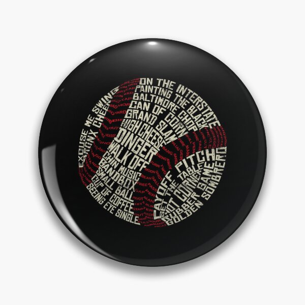 Item preview, Baseball Softball Tyopgraphic Terminology Sticker designed and sold by dianesandraon.