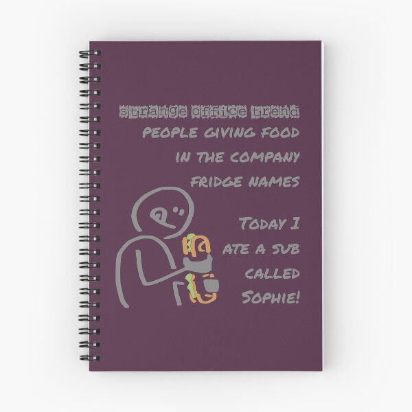 Item preview, Strange office trend ... fridge food naming designed and sold by SolidEarthArt.