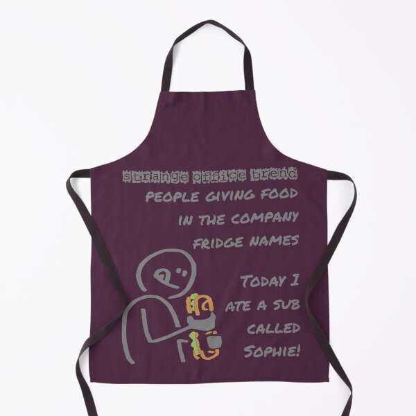 Item preview, Strange office trend ... fridge food naming designed and sold by SolidEarthArt.