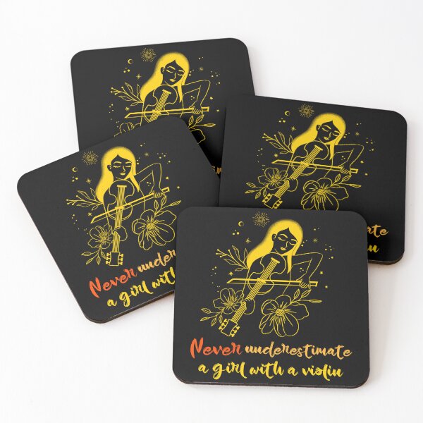 Item preview, Never Underestimate A Girl With A Violin. Violin Player designed and sold by Rebel-Design.