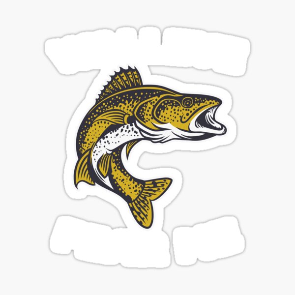 Magnet & Sticker - Fish Fear Walleye