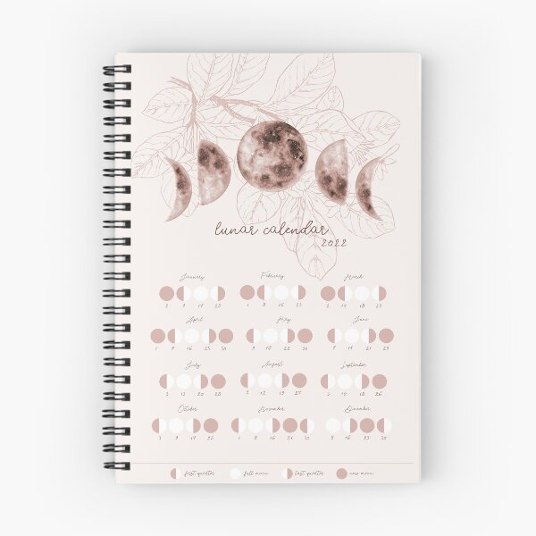 Item preview, Lunar calendar 2022 moon phases  designed and sold by Kornelia Art Poster Gallery.