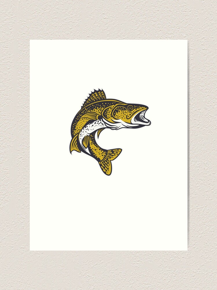 Walleye Whisperer, Walleye T-Shirt, Walleye Fishing Shirt, Walleye, Fishing  Gift, Walleye Fishing T-Shirt, Fisherman Shirt ,Walleye Gift | Art Print