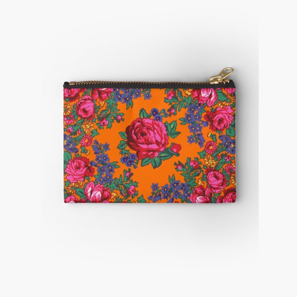 Item preview, Orange / Pink Tea Rose Native Floral Print designed and sold by JMWCD.