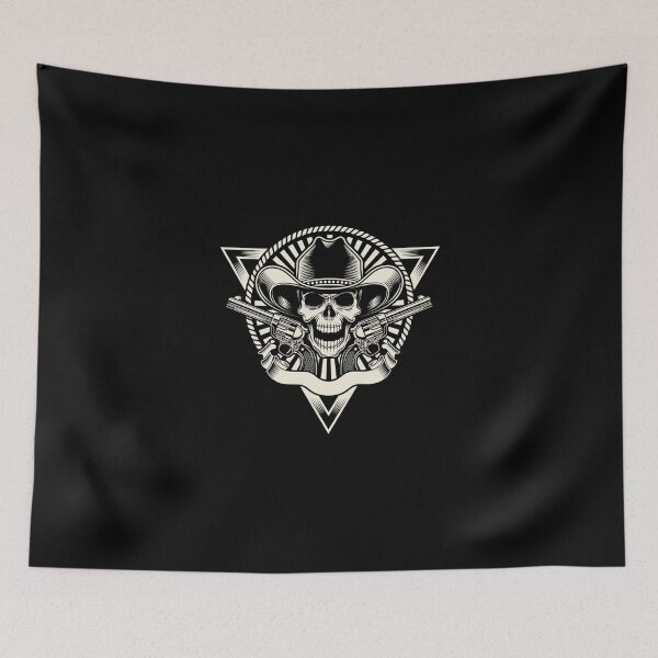 Item preview, Cowboy Skull With Two Revolvers Tank Top designed and sold by kimmesajgreh.