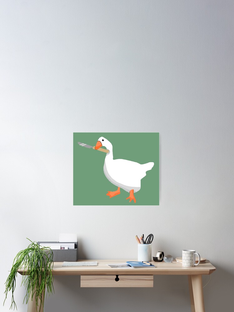 Untitled Goose Game' Poster, picture, metal print, paint by Ilham