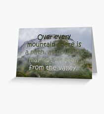 Climb Every Mountain Greeting Card