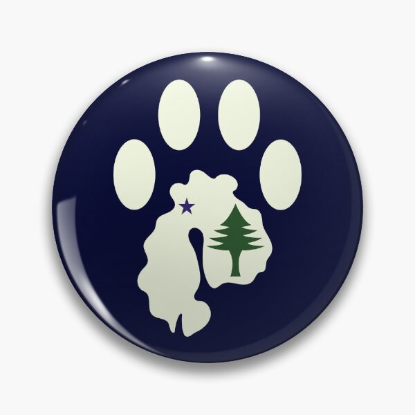Item preview, MDI Paw - Maine Flag designed and sold by rthornberry.