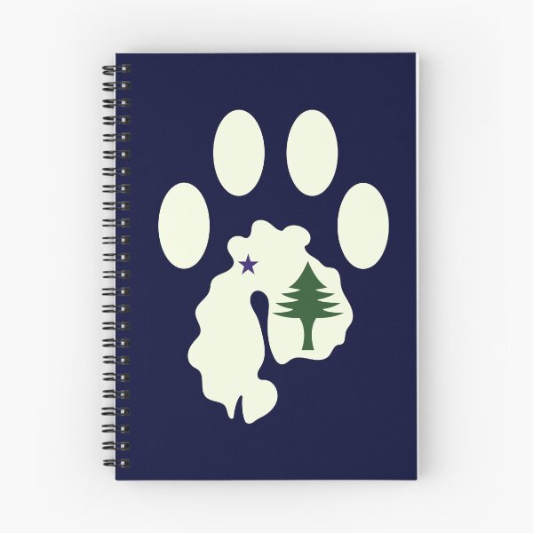 Item preview, MDI Paw - Maine Flag designed and sold by rthornberry.