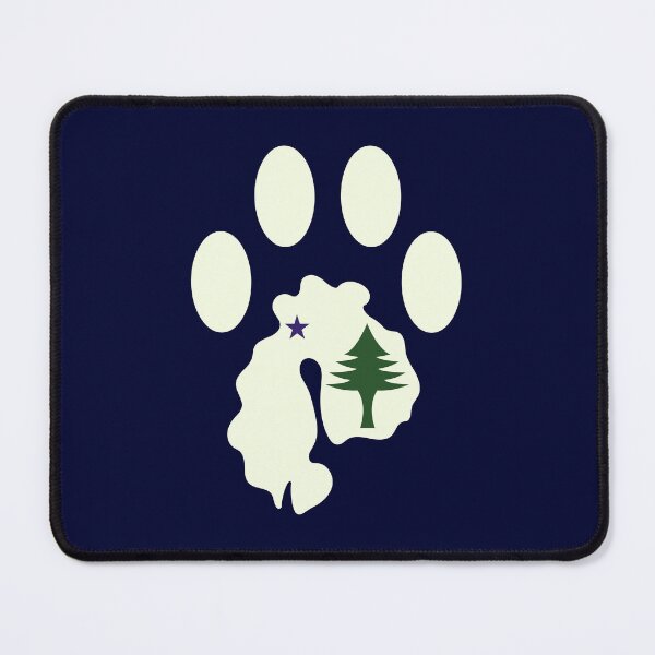 Item preview, MDI Paw - Maine Flag designed and sold by rthornberry.