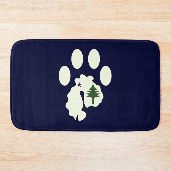 Item preview, MDI Paw - Maine Flag designed and sold by rthornberry.