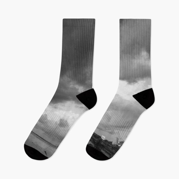 Item preview, Mumbai skyline with Sea link bridge in monochrome, India, modern art, wall art, print, personalised gifts, custom printed gifts designed and sold by CameraDesign.