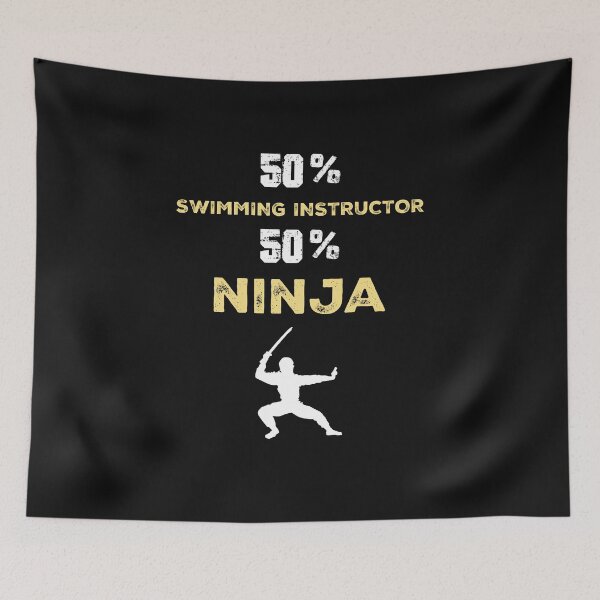 Item preview,  SWIMMING INSTRUCTOR  Ninja Cool Gift designed and sold by Just Be Different.