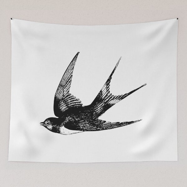 Item preview, Swallow bird drawing designed and sold by LeoLabs.