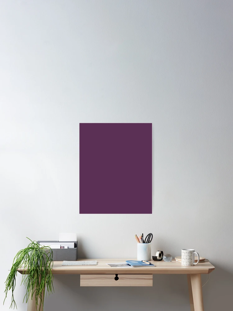 Imagen 2 de 3, Póster con la obra Japanese Violet Purple Plain Color , diseñada y vendida por SolidColor.