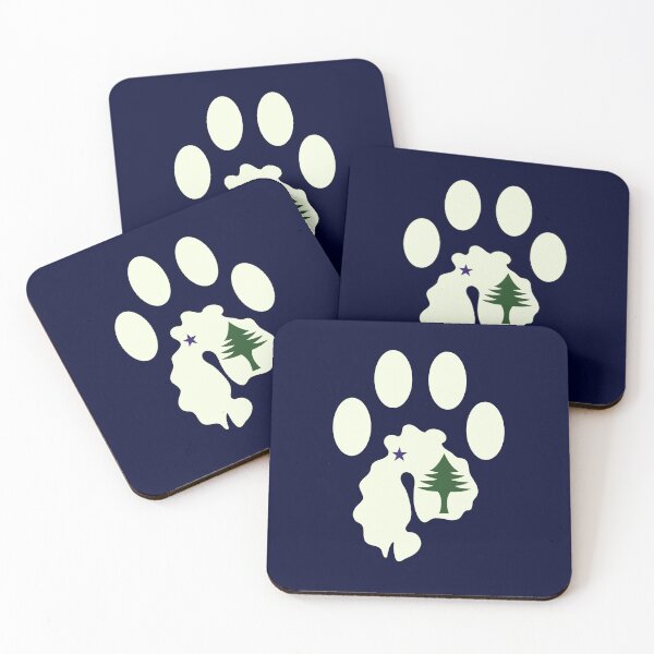 Item preview, MDI Paw - Maine Flag designed and sold by rthornberry.