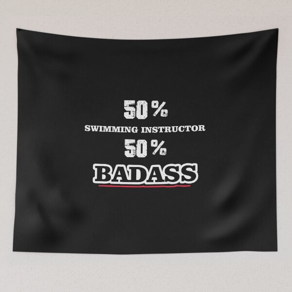 Item preview,  SWIMMING INSTRUCTOR  Badass Cool Gift designed and sold by Just Be Different.