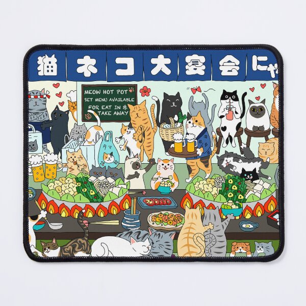 Item preview, Cats Hot Pot Party designed and sold by m-lapino.