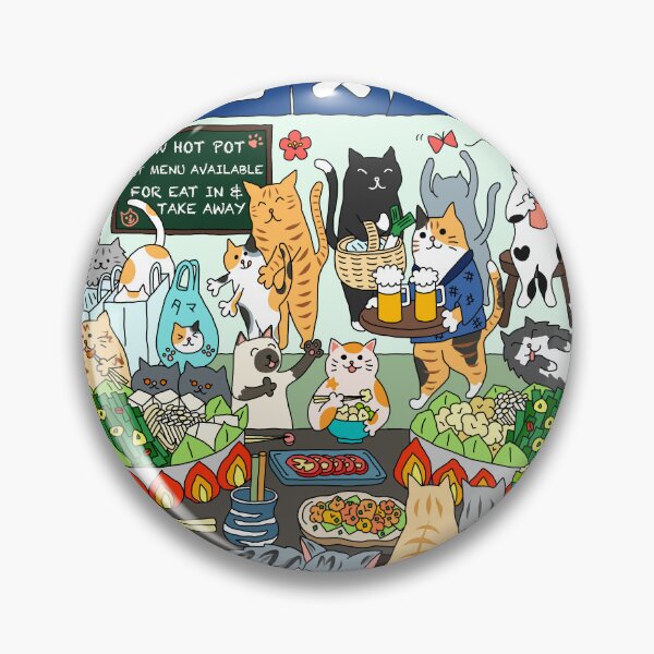 Item preview, Cats Hot Pot Party designed and sold by m-lapino.