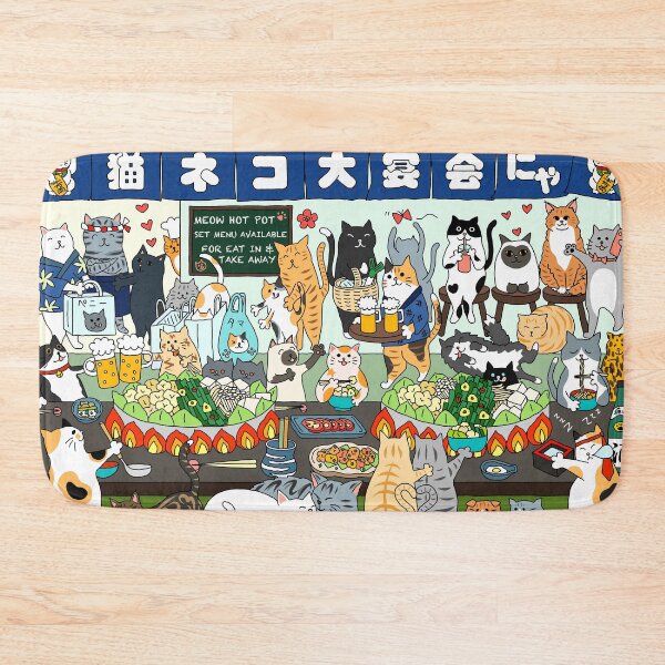 Item preview, Cats Hot Pot Party designed and sold by m-lapino.