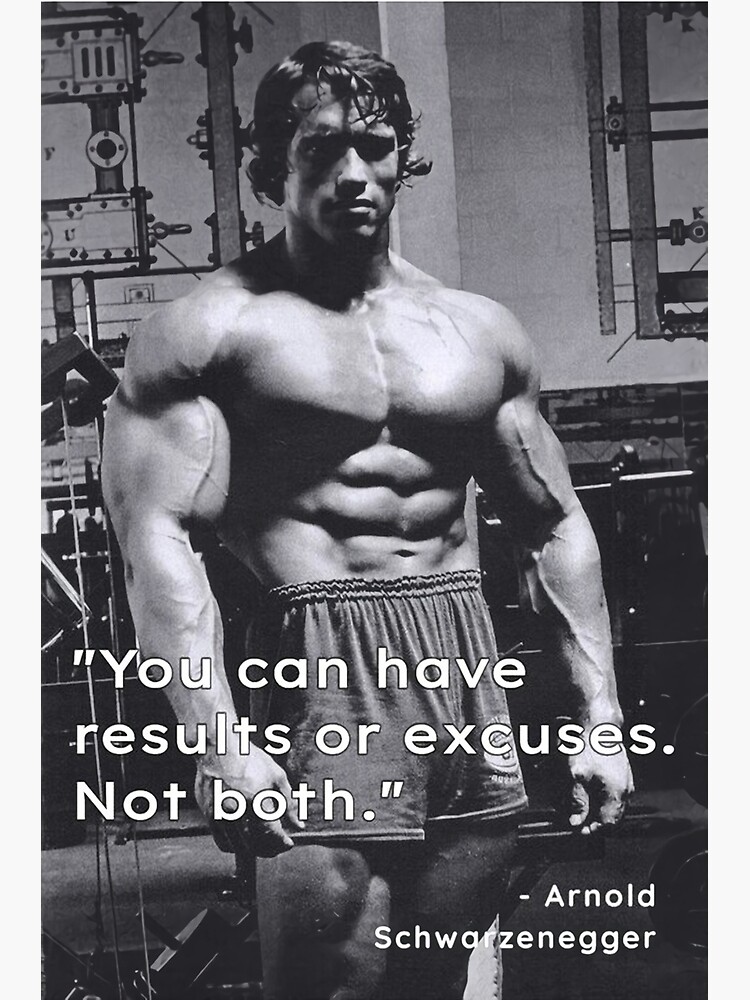 Disover You can have results or excuses. Not both Premium Matte Vertical Poster