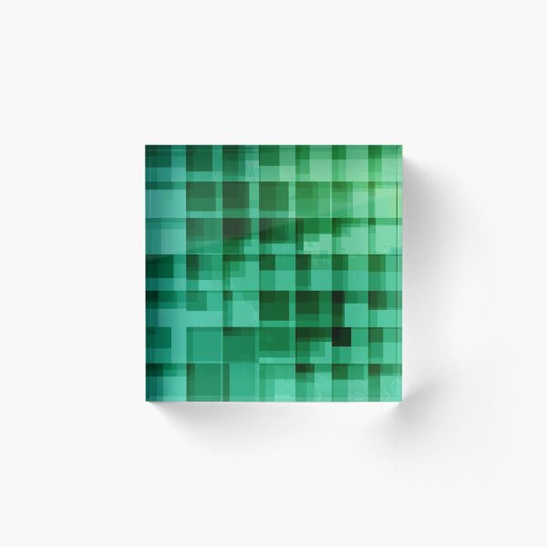 Item preview, green squares pattern designed and sold by VIVIDVIVI.