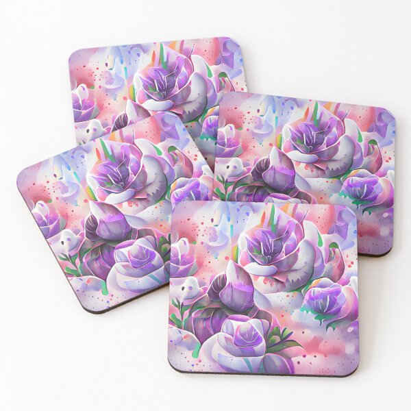 Item preview, Abstract Lavendar roses designed and sold by fizzribbit.