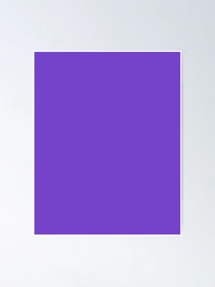 Imagen 1 de 3, Póster con la obra Purple Heart Purple Plain Color , diseñada y vendida por SolidColor.