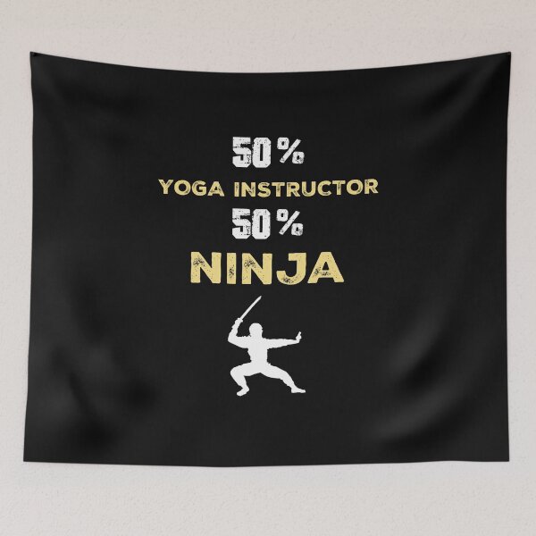 Item preview, INSTRUCTOR DE YOGA Ninja Cool Gift designed and sold by Just Be Different.