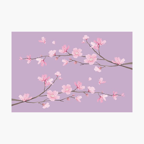 Item preview, Cherry Blossom flower plant - Pastel Purple designed and sold by designenrich.