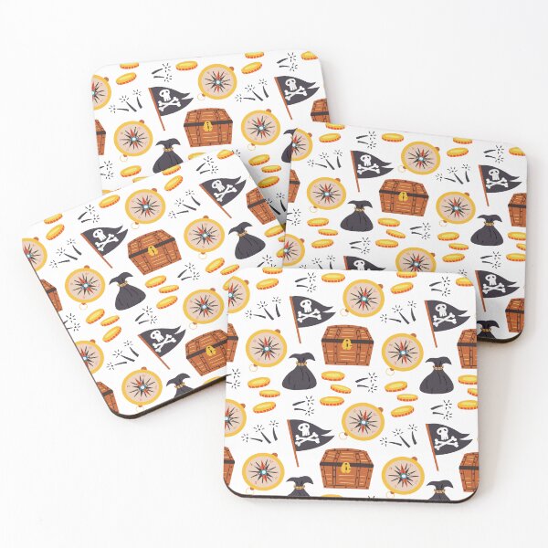 Item preview, Pirate Seamless Pattern designed and sold by Mystic-Roots99.