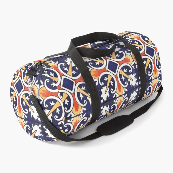 Item preview, Cruz flor de lis navy blue mexican talavera tile designed and sold by T-Mex.