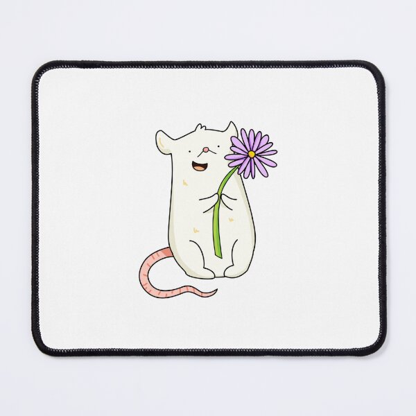 Item preview, Kawaii White Mouse With Flower designed and sold by kawaiilife.