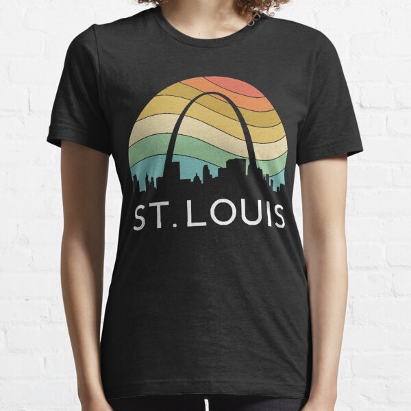 Busch Stadium St. Louis T-Shirt from Homage. | Navy | Vintage Apparel from Homage.