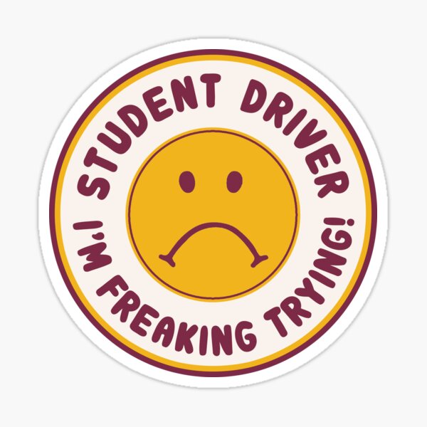 Item preview, Student Driver I'm Freaking Trying! Student Driver Funny Bumper designed and sold by Fleyshop.