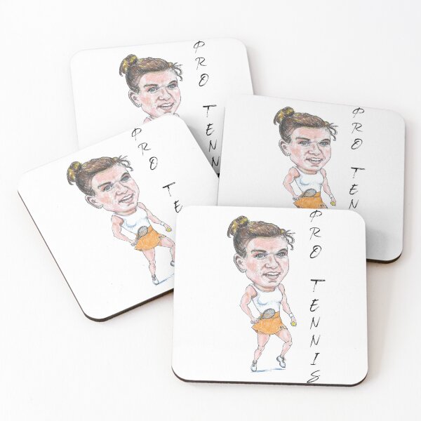 Item preview, Simone Halep Pro Tennis caricature designed and sold by dizzycatbiz.