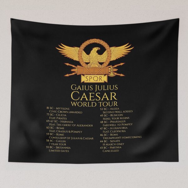 Item preview, Gaius Julius Caesar World Tour - Ancient Roman History - SPQR designed and sold by Styrman.
