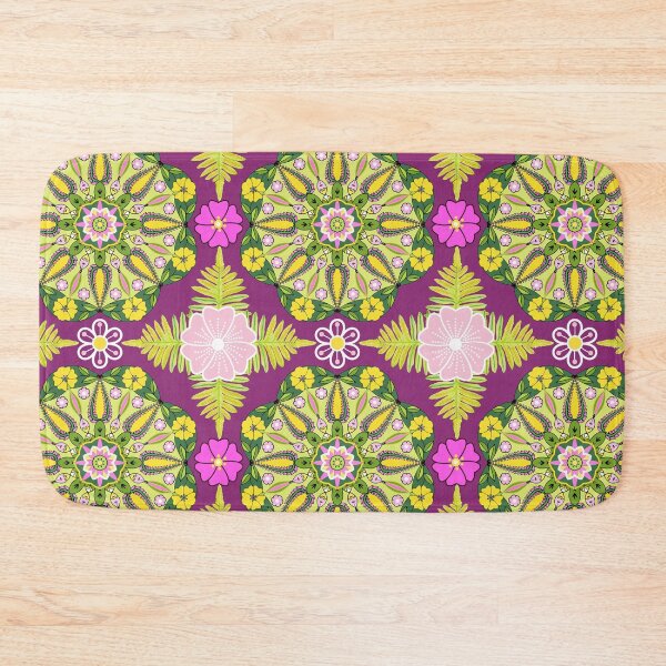 Item preview, Flower mandala mixed media seamless pattern designed and sold by AleFairyland.