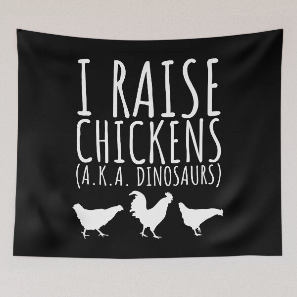 Item preview, I Raise Chickens AKA Dinosaurs Simple V2 designed and sold by SarahJisri.