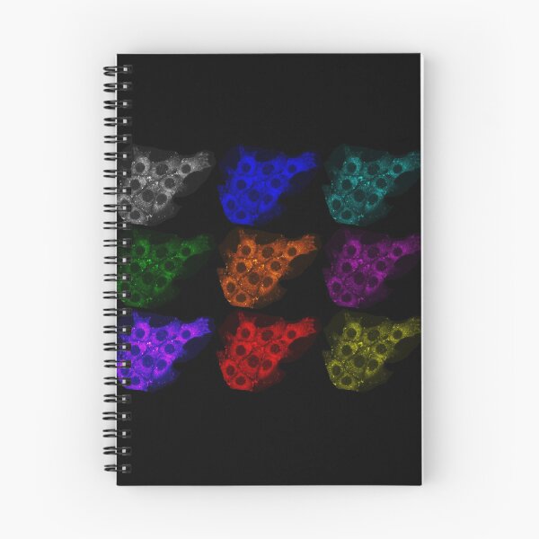Item preview, Micrografía de células epiteliales de arco iris de neón hermoso arte abstracto y ciencia designed and sold by ArtByScience.