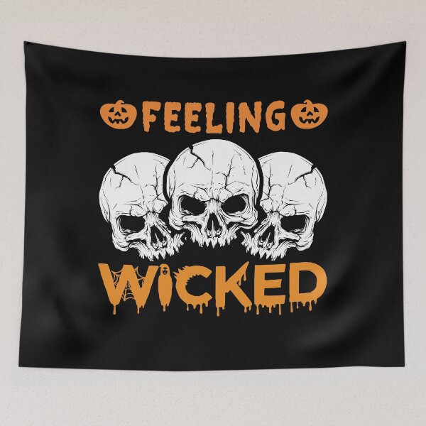 Item preview, feeling wicked happy halloween designed and sold by JABASMED.