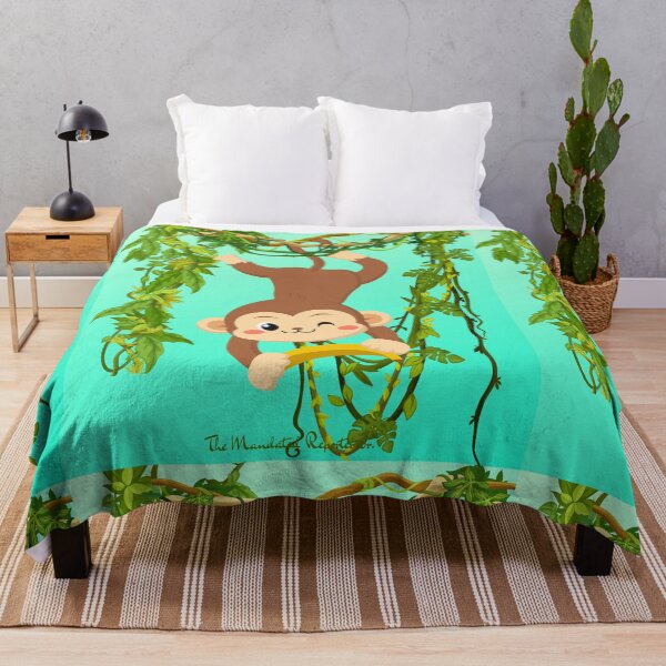 Item preview, Nature and Creation - Kawaii Monkey_Teal designed and sold by TheReporter1.