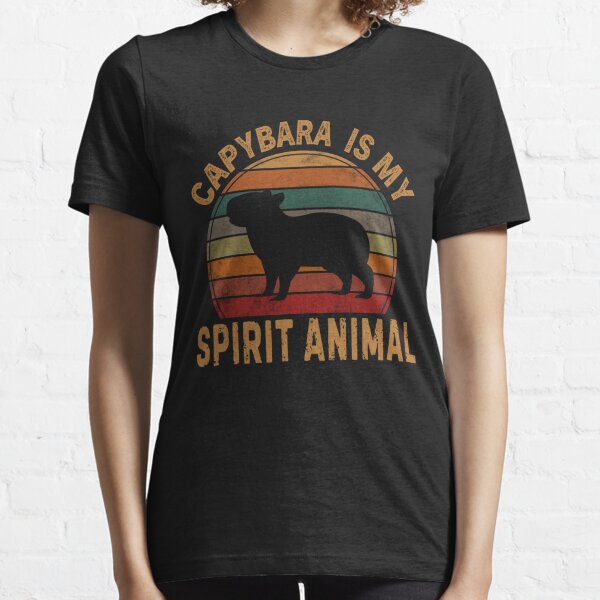 Capybara Is My Spirit Animal Funny Rodent Capybaras Lovers Essential T-Shirt