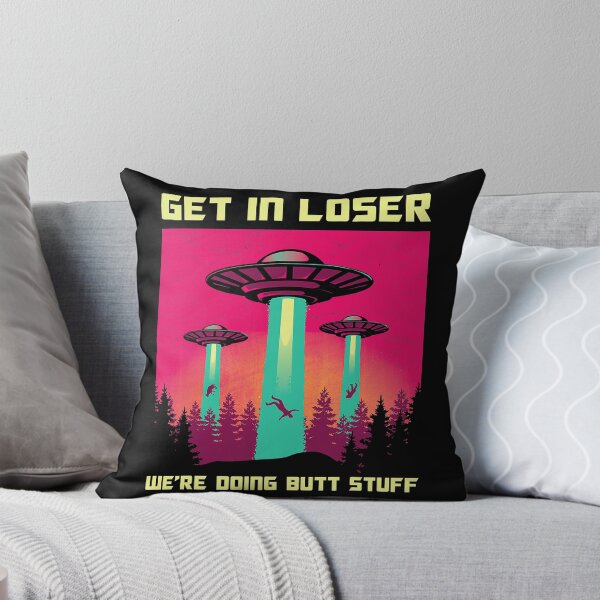 Aperçu de l'œuvre Entrez dans le thème Loser We're Doing Butt Stuff Area 69 UFO Alien créée et vendue par HanaliBecovic.