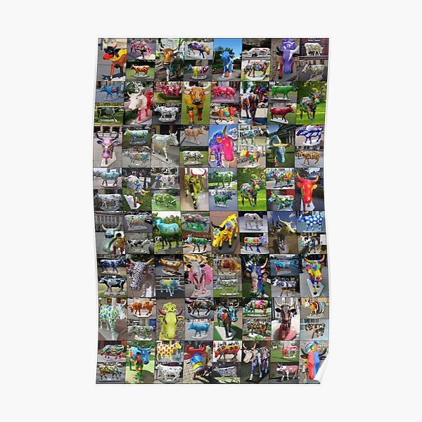 Posters Sur Le Theme Cow Parade Redbubble